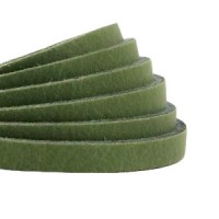 DQ Lederband flach 5mm grun